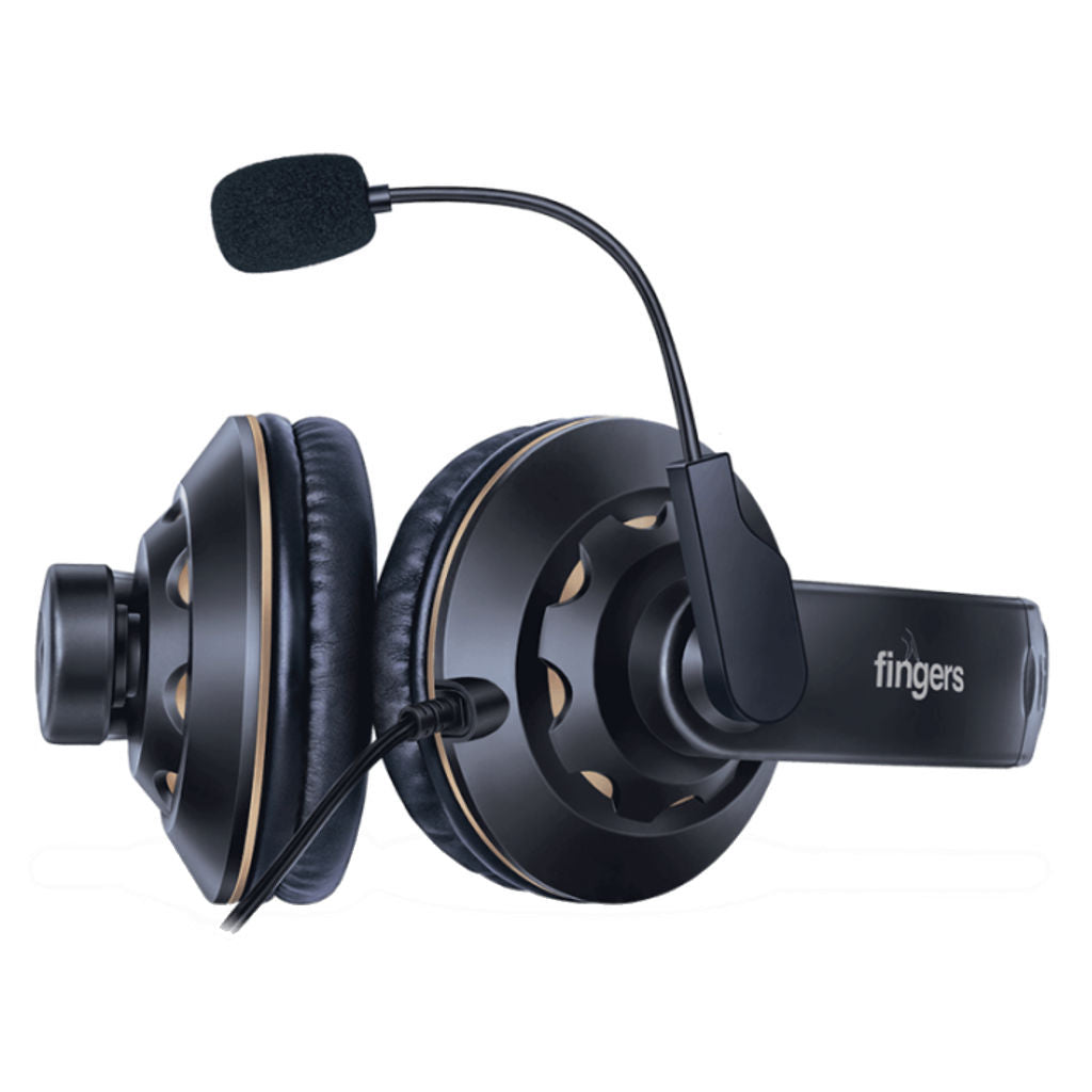 Fingers USB-Tonic H9 Wired Headset With Mic Black