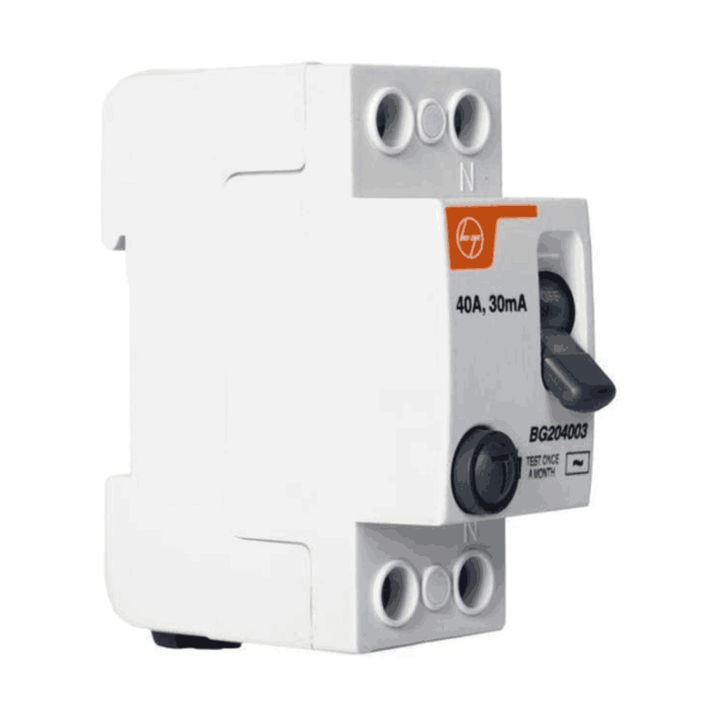 L&T Residual Current Circuit Breaker Double Pole 40A 2Module