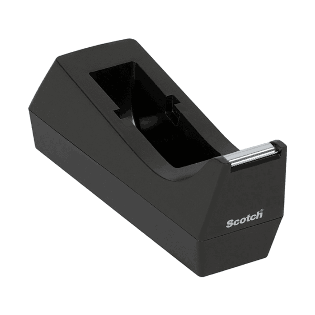 Scotch Desk Tape Dispenser 1 inch Black