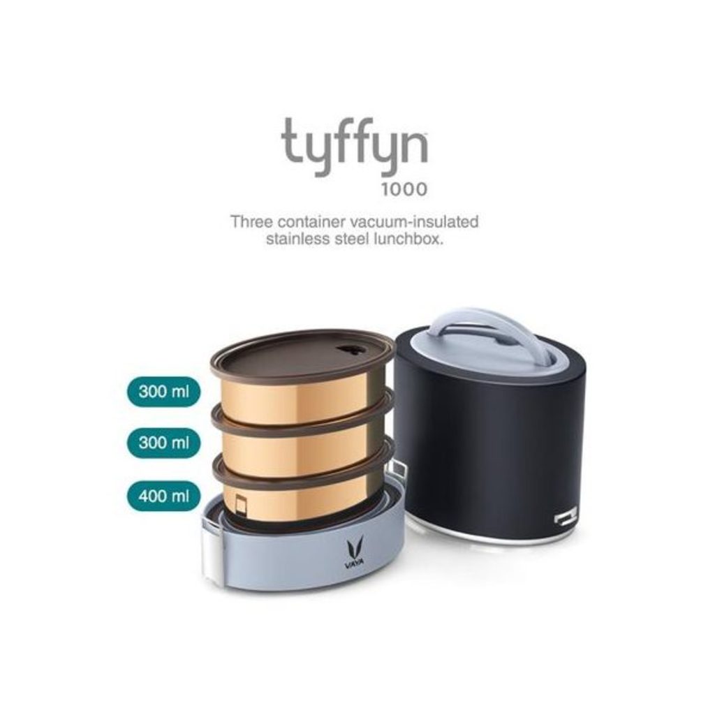 Vaya Tyffyn Black Lunch box 1000ml