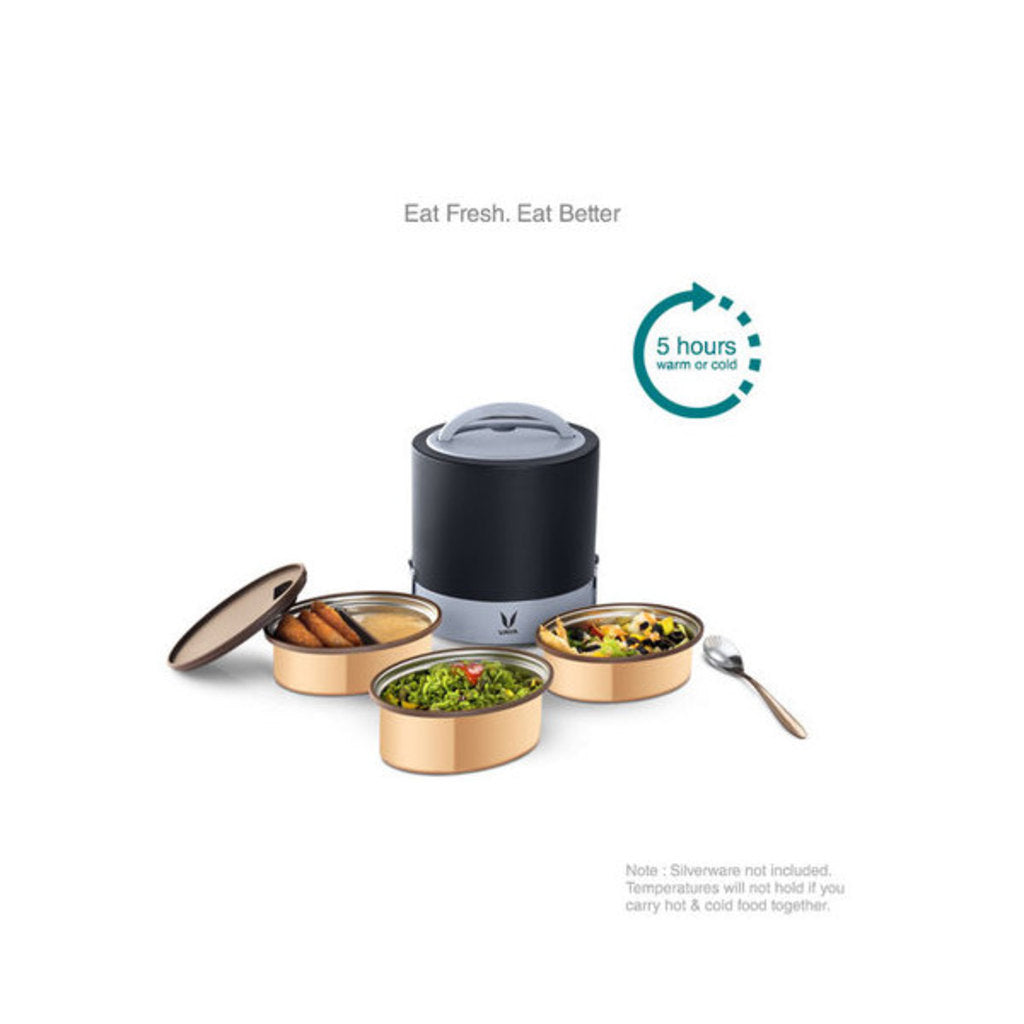Vaya Tyffyn Black Lunch box 1000ml