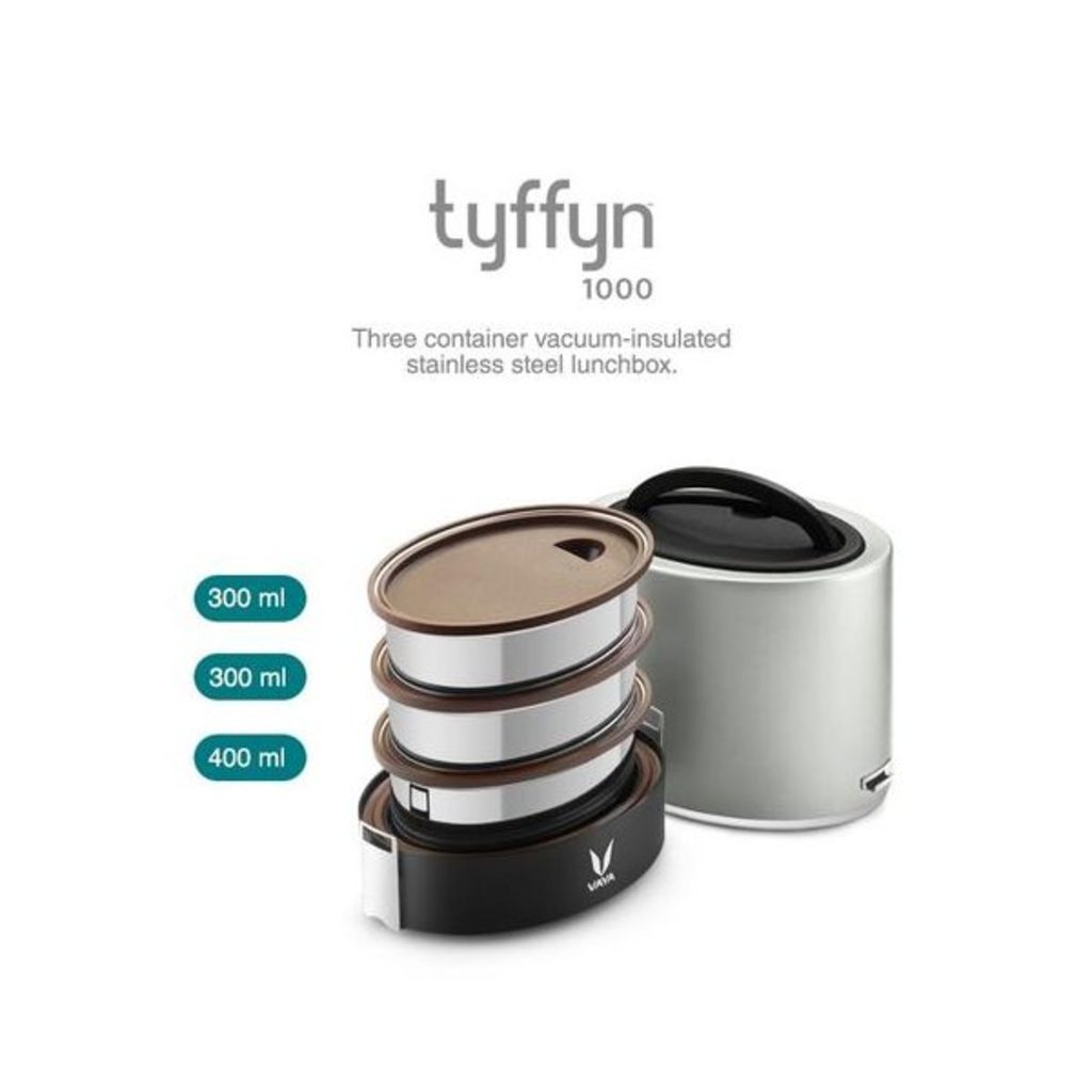 Vaya TyffynLyte Silver Lunch Box 1000ml