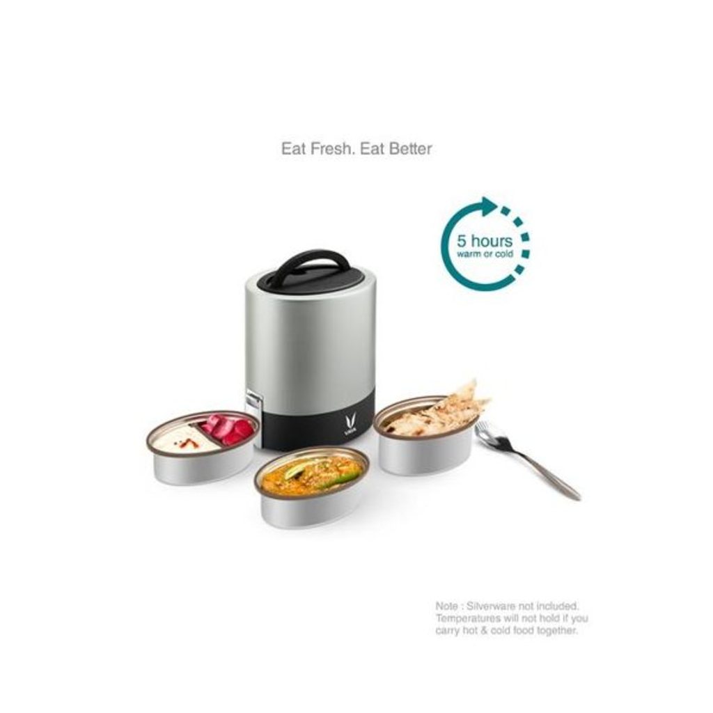 Vaya TyffynLyte Silver Lunch Box 1000ml