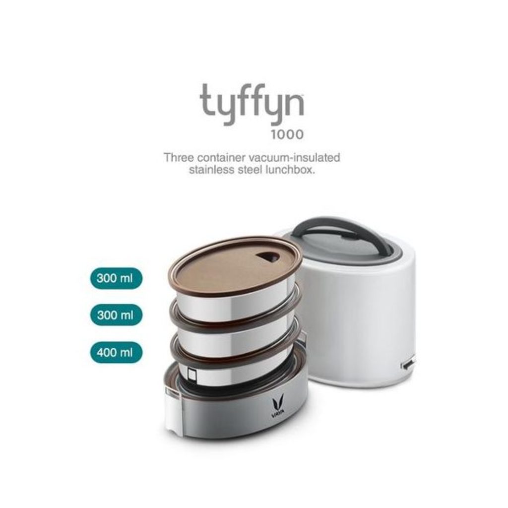 Vaya TyffynLyte White Lunch Box 1000ml