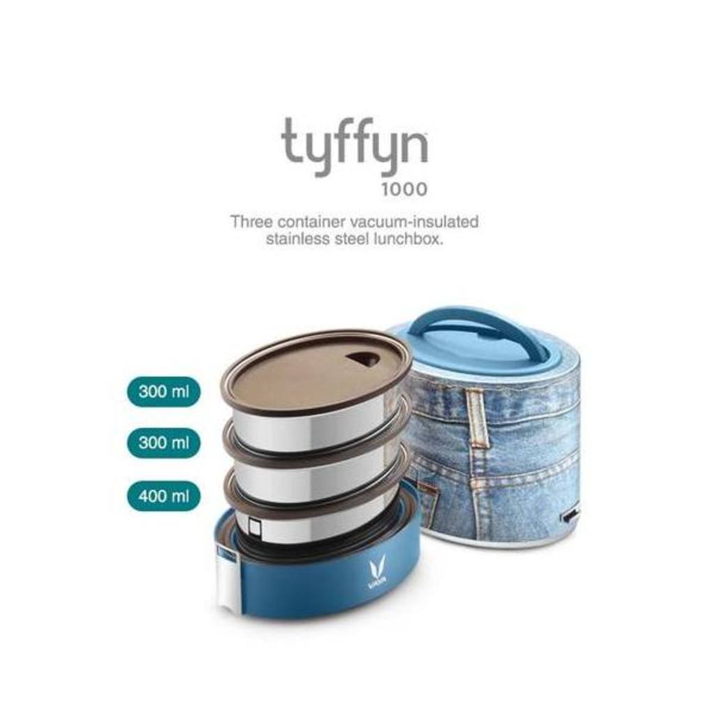 Vaya TyffynLyte Denim Lunch Box 1000ml