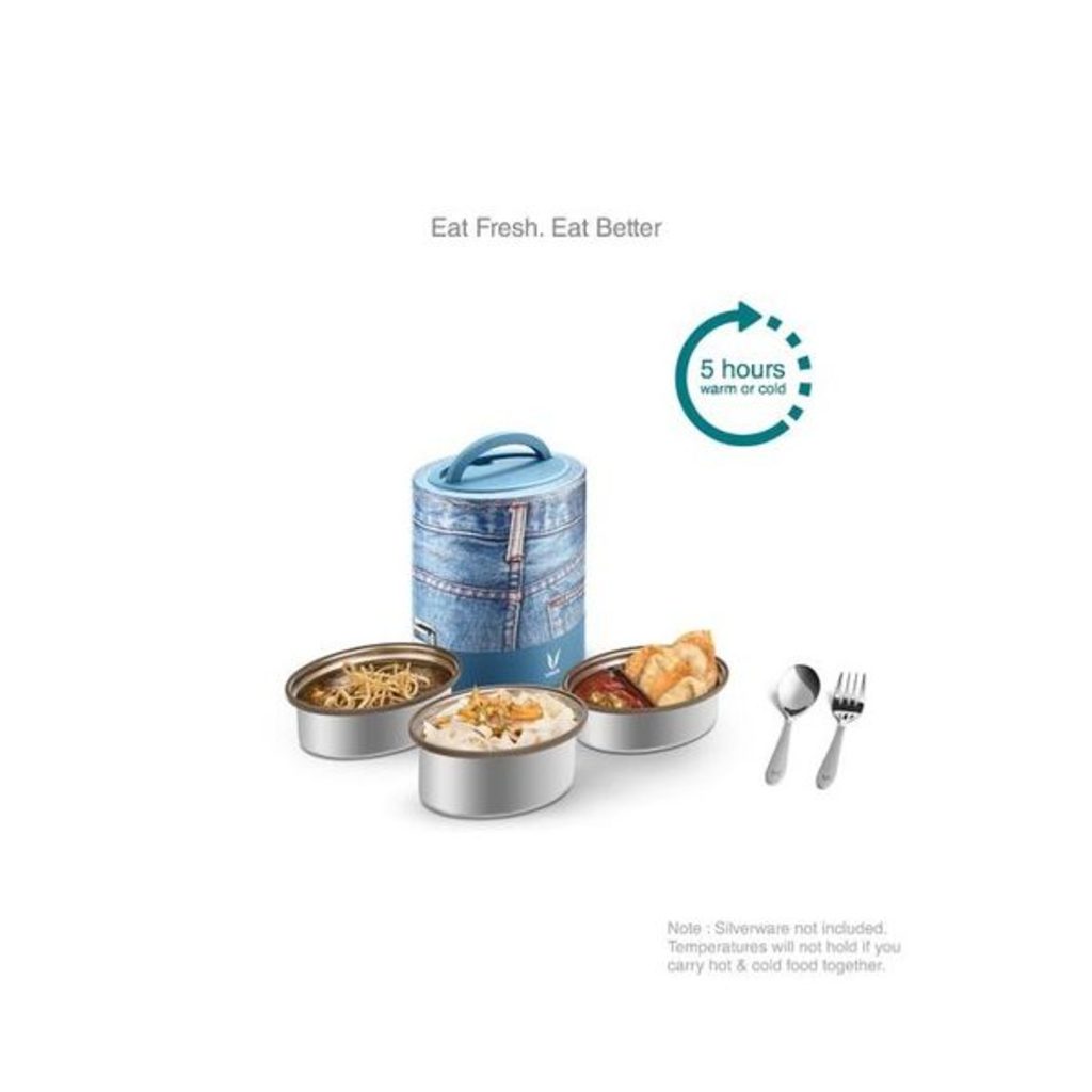 Vaya TyffynLyte Denim Lunch Box 1000ml