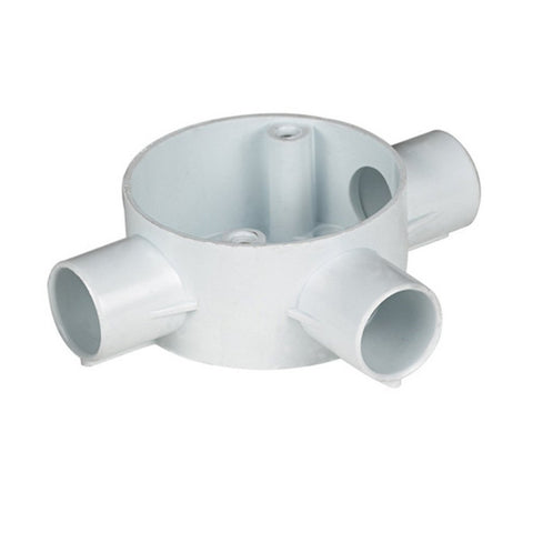 AvonPlast Junction Box 3way 3⁄4 Inch (Pack of 10)