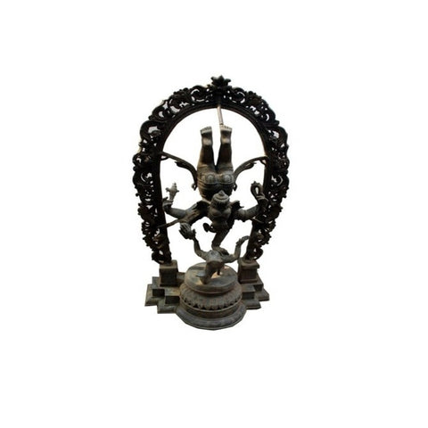 Chola Bronze 108cm Asuravardana Ganapathi with Arch Idol 