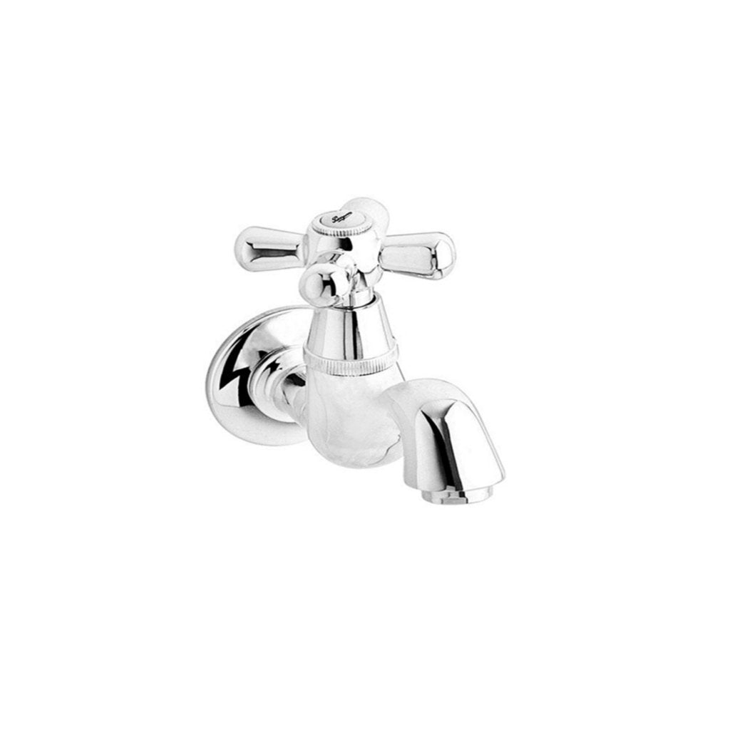Parryware Sapphire (Quarter-turn Range) Bib Cock with Wall Flange G0304A1