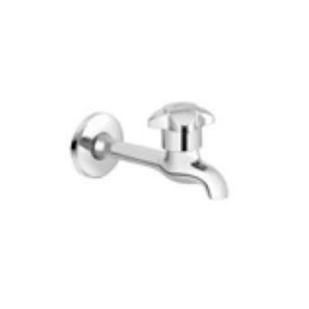 Parryware Amber Long Body Bib Cock with Wall Flange G3471A1