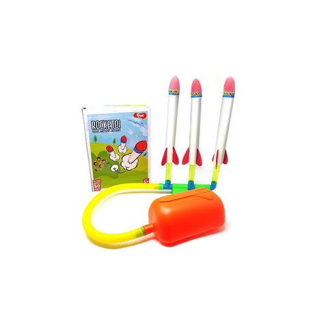 Toiing RockeToi -Triple Stomp Rocket Fun Outdoor Toy for Boys and Girls 