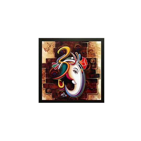 SAF Special Effect Textured Ganesha Painting 30 cm x 3 cm x 30 cm SANFO89 