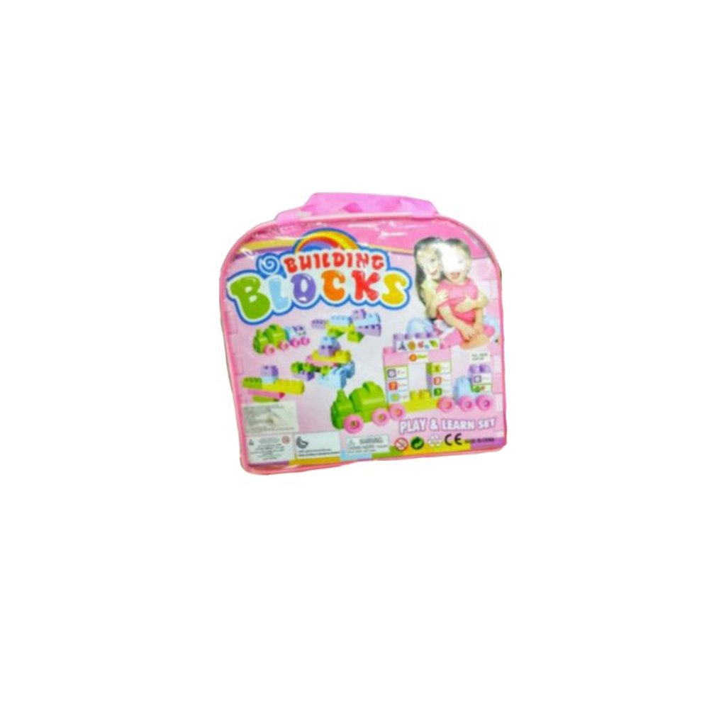 UDF Building Blocks With Pink Bag 53Pcs