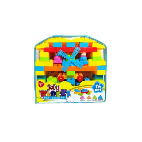 UDF Building Blocks With Single Fan 76Pcs 