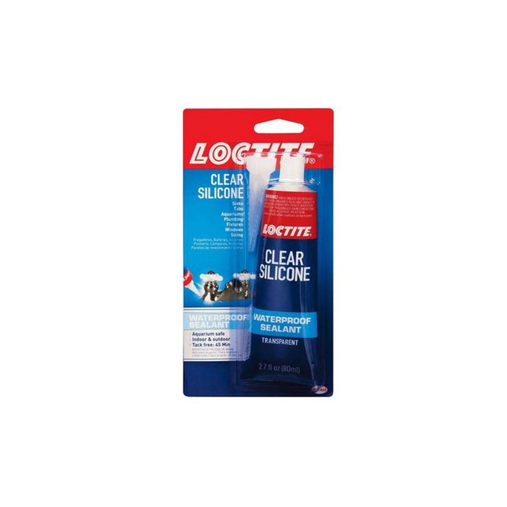 Loctite Clear Silicone Waterproof Sealant 2.7-Ounce Tube