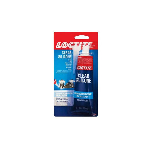 Loctite Clear Silicone Waterproof Sealant 2.7-Ounce Tube 
