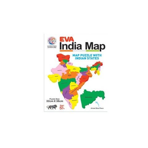 Ratnas EVA India Map Jigsaw Puzzle  
