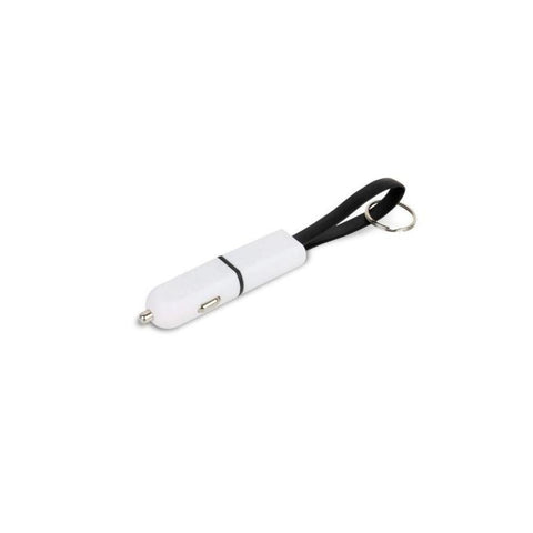 UDF Car Charger with Keychain & Charging Cable (Dual Side iOS &Android) CCGH81 