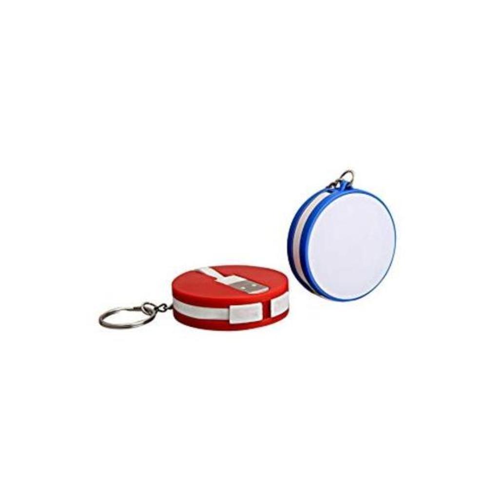 UDF Round Keychain With Multi connector Data Cable (for android and iphone) CCGH29