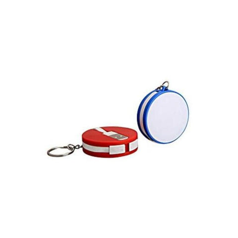 UDF Round Keychain With Multi connector Data Cable (for android and iphone) CCGH29 