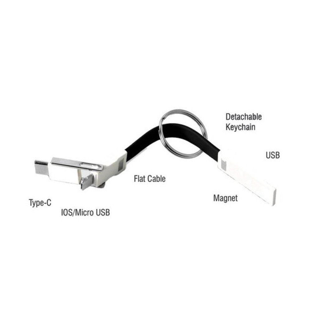 UDF Magnetic 3 in 1 Charging Cable with Keychain CCGH74