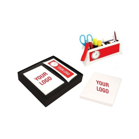 UDF Set of 2: Multifunction Clock with A5 Notebook in Gift Box Q32