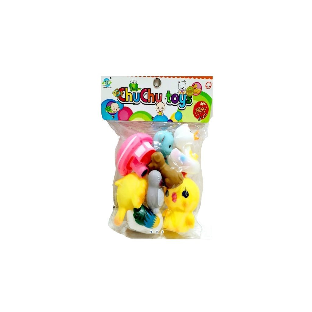 UDF chu chu Rubber Toys Set 8Pcs