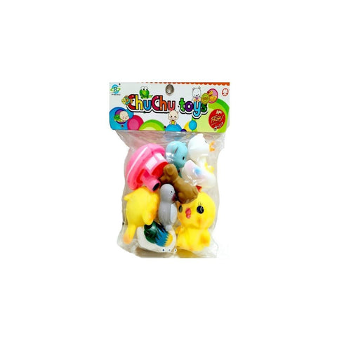 UDF chu chu Rubber Toys Set 8Pcs 