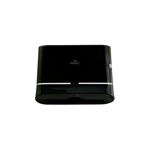 Dolphy Multifold Mini Hand Towel Paper Dispenser Black DPDR0002 