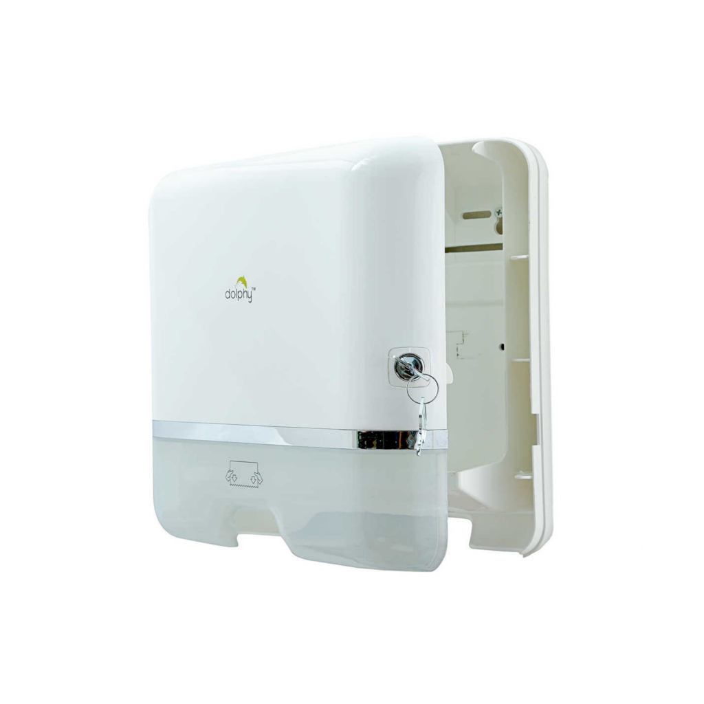 Dolphy Multifold Mini Hand Towel Paper Dispenser White DPDR0004