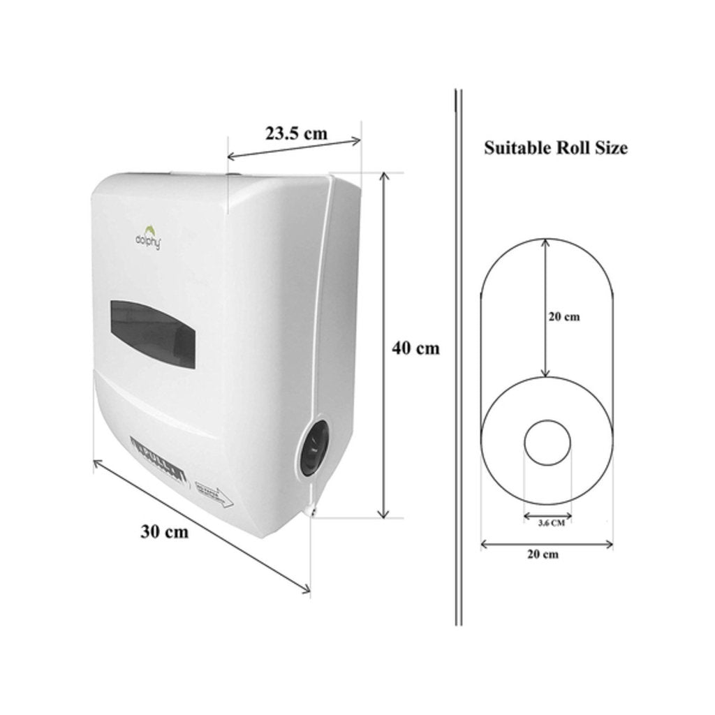 Dolphy Auto Cut HRT Paper Roll Dispenser DPDR0020