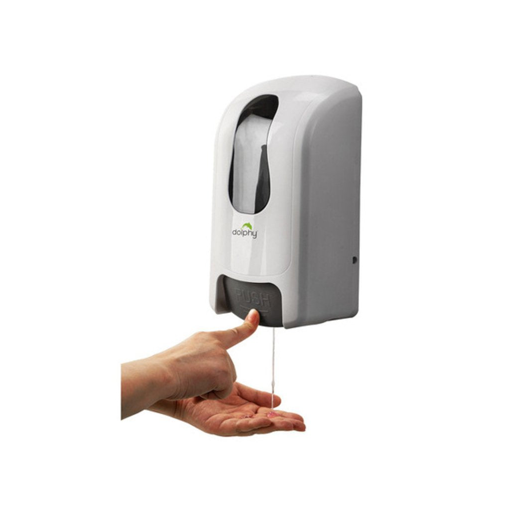 Dolphy ABS Liquid Soap Dispenser 1000ml White DSDR0045