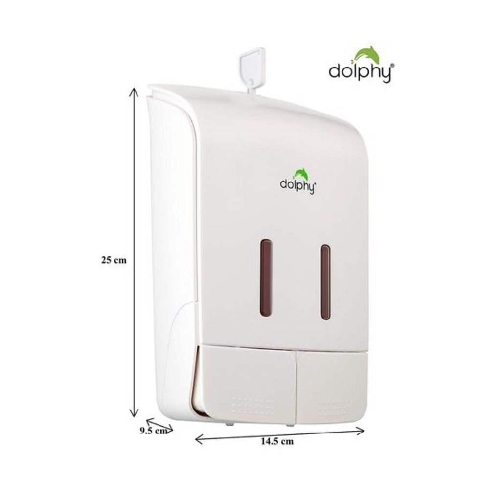 Dolphy 2 in 1 Manual Soap Dispenser DSDR0068