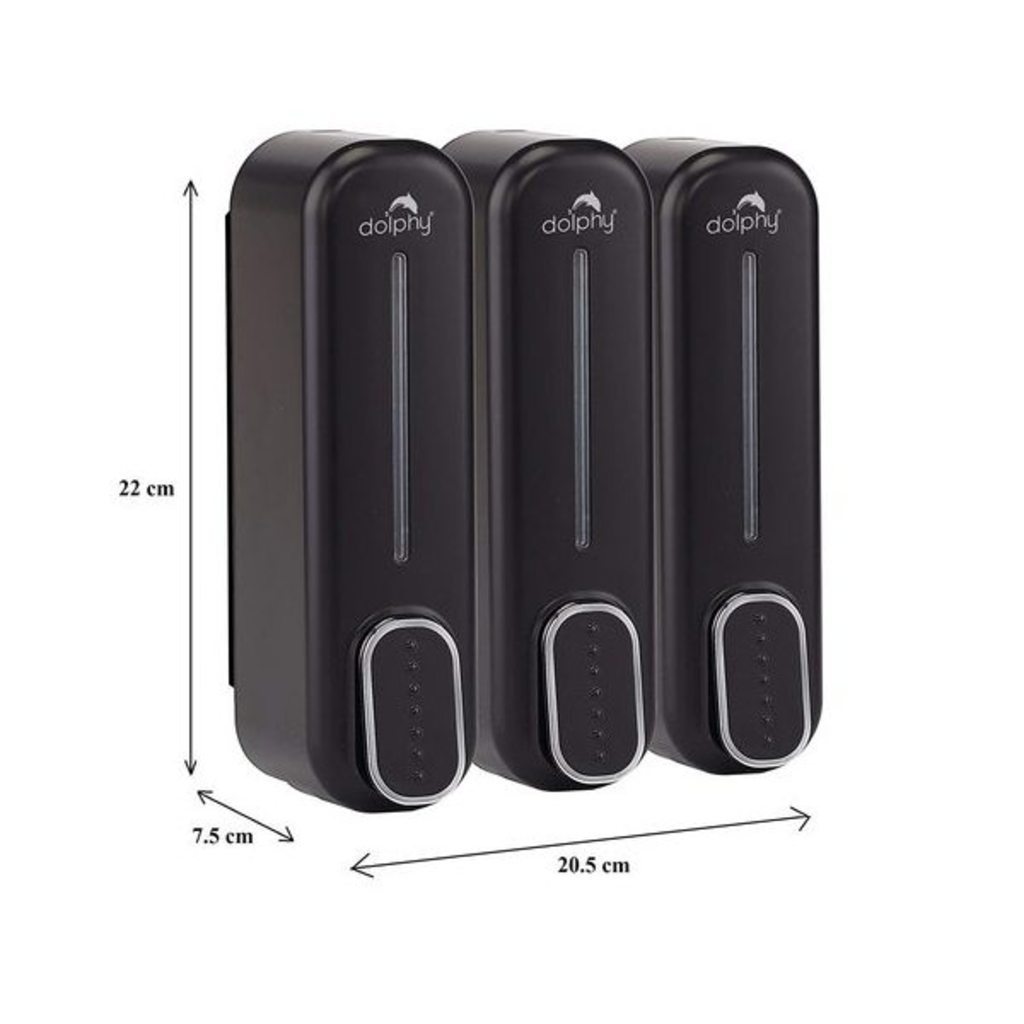 Dolphy ABS Soap Dispenser Set of 3  DSDR0061