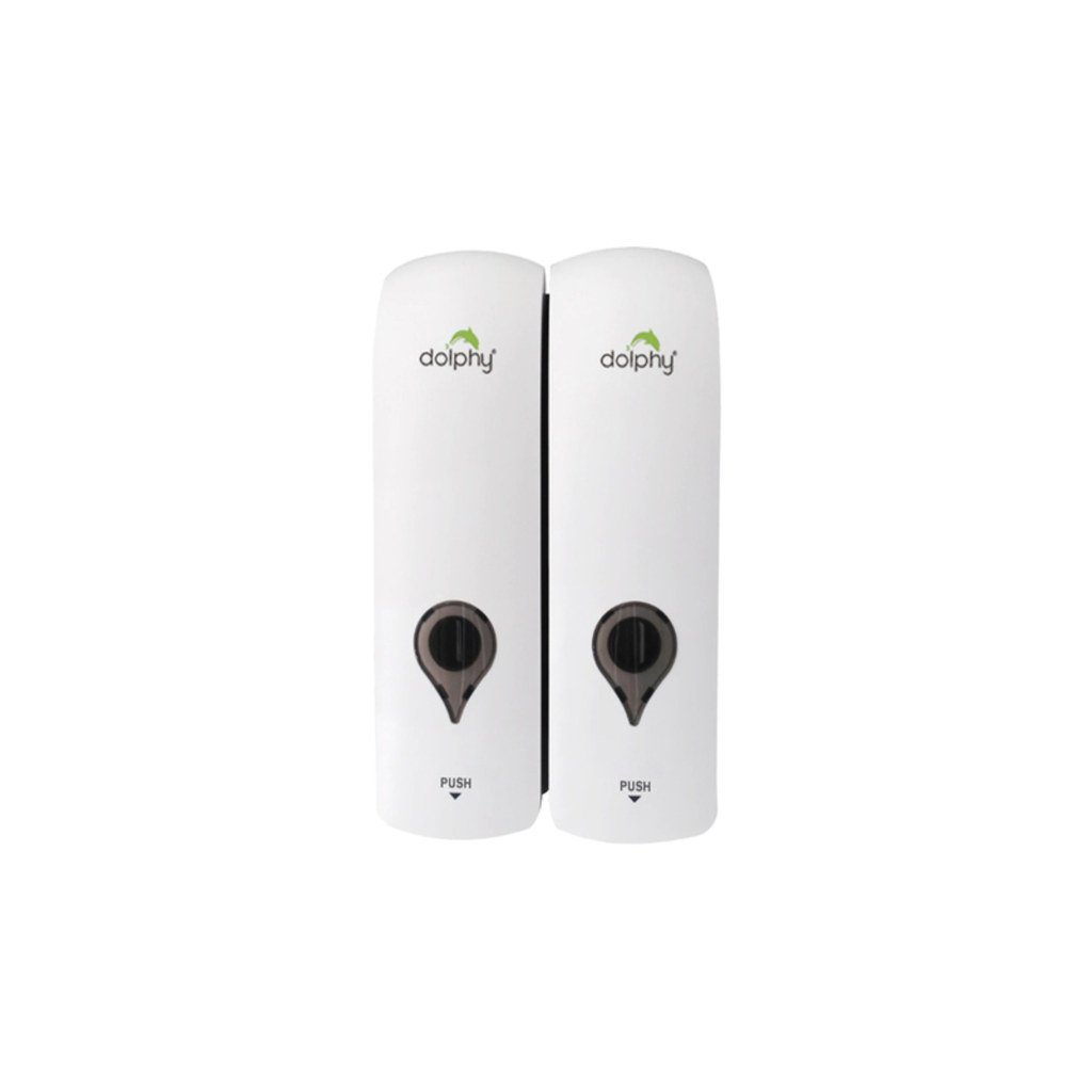Dolphy ABS Soap Dispenser Set of 2  white DSDR0088