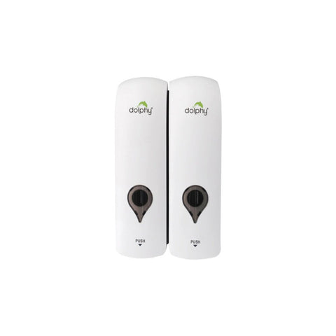 Dolphy ABS Soap Dispenser Set of 2  white DSDR0088 