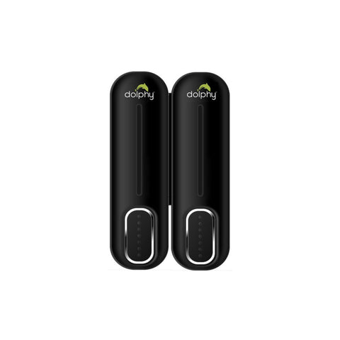 Dolphy ABS Soap Dispenser Set of 2 Black DSDR0020 
