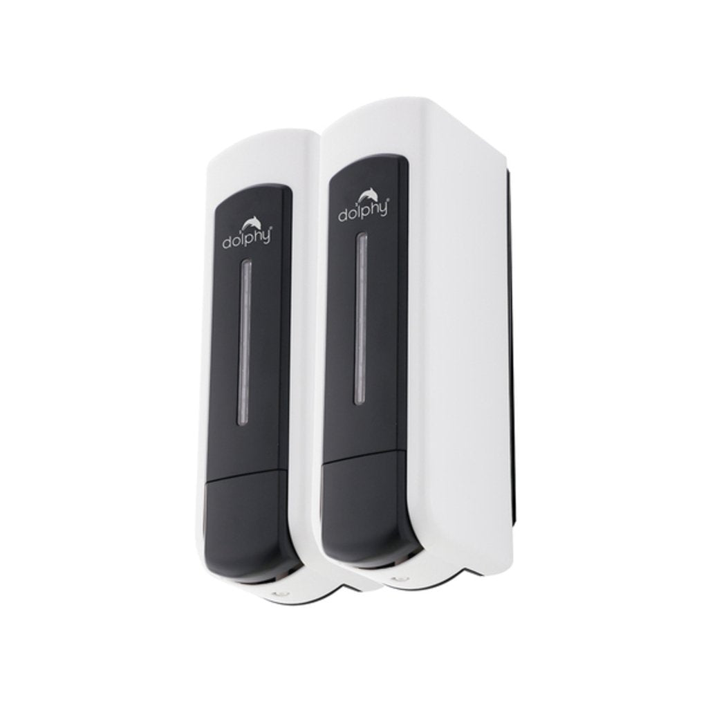 Dolphy ABS Soap Dispenser Set of 2  Black DSDR0059