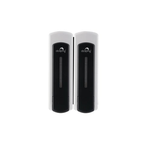 Dolphy ABS Soap Dispenser Set of 2  Black DSDR0059 