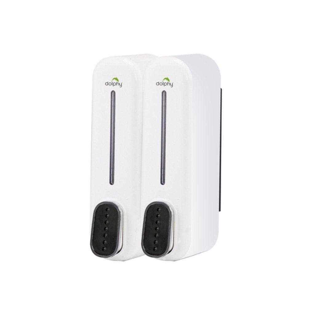 Dolphy ABS Soap Dispenser Set of 2  White DSDR0039