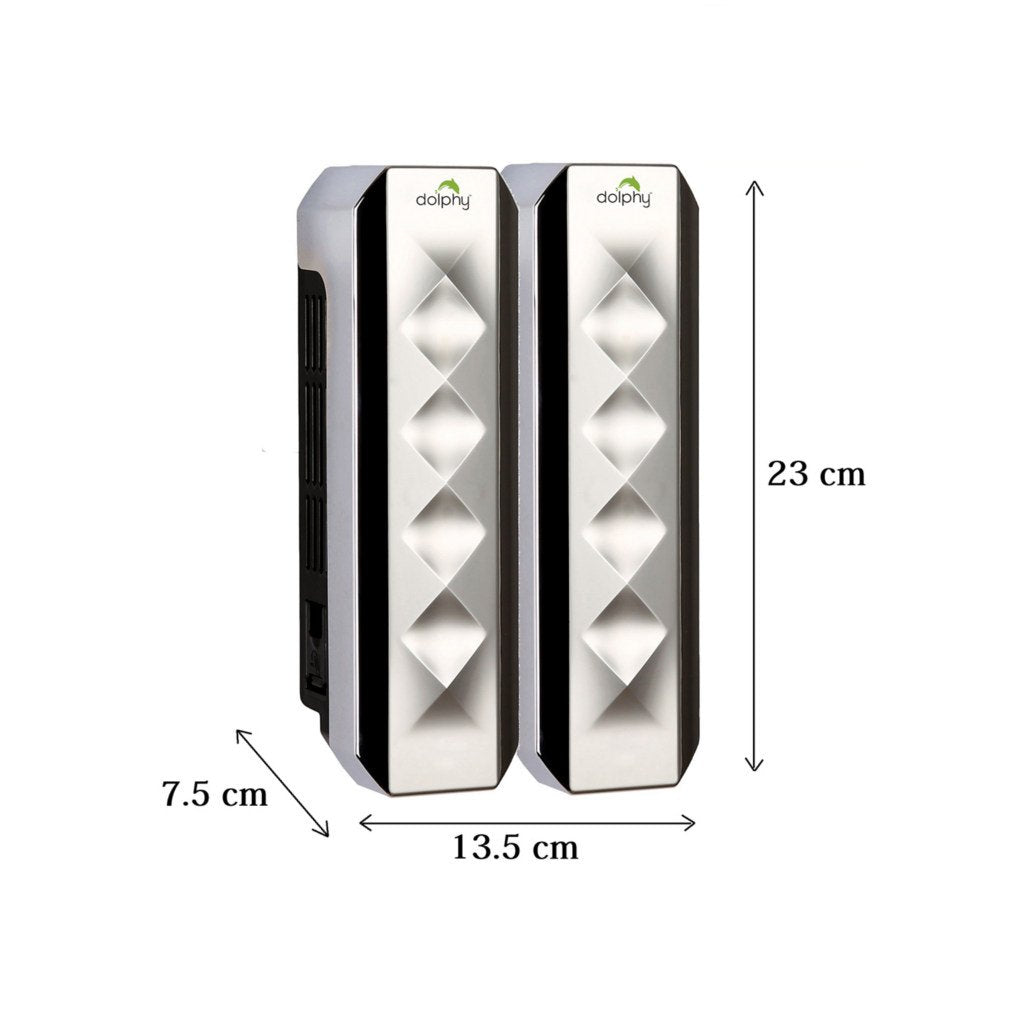 Dolphy ABS Soap Dispenser Set Of 2 Manual DSDR0004
