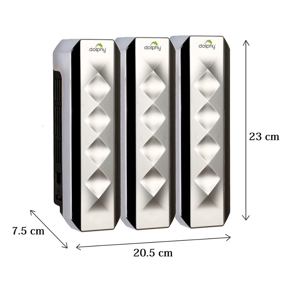 Dolphy ABS Soap Dispenser Set of 3 350ml DSDR0005