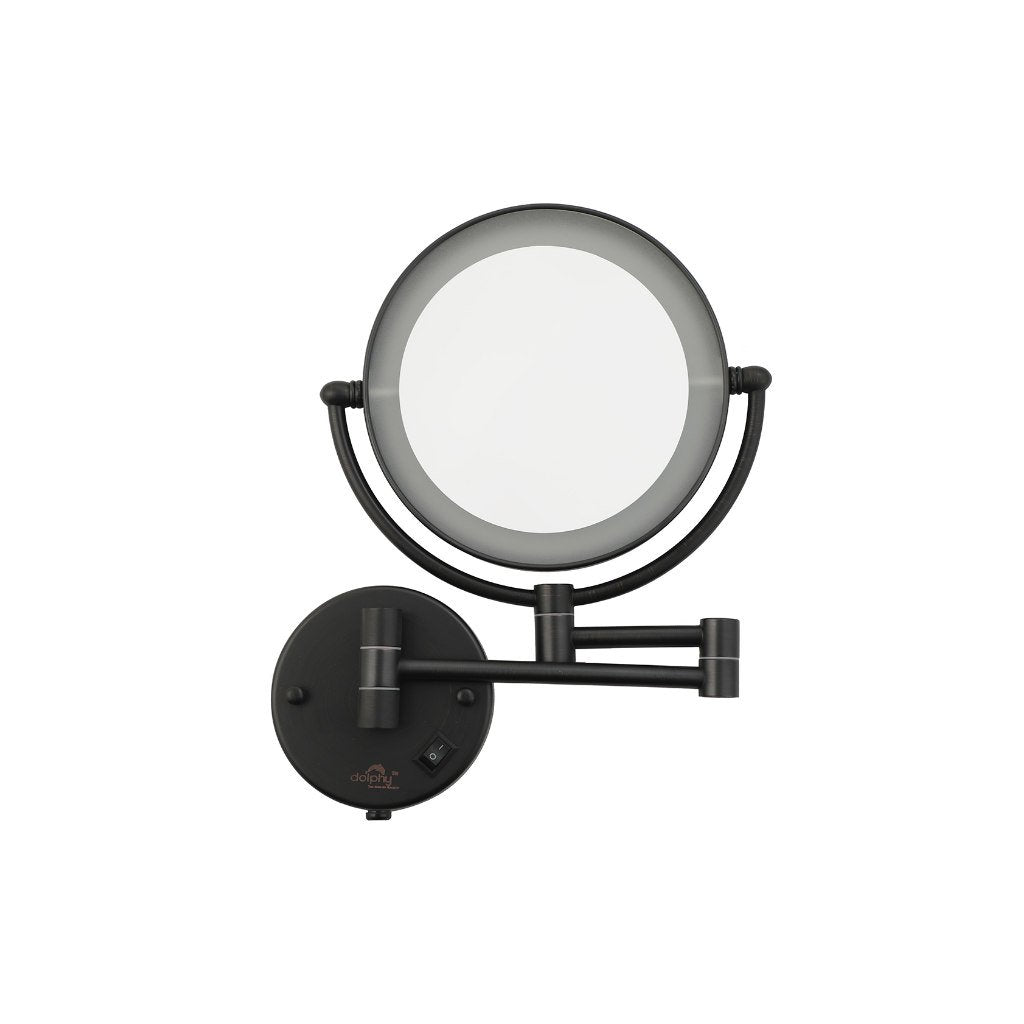 Dolphy Dual Side 5x LED Magnifying Mirror 8Inch DMMR0032