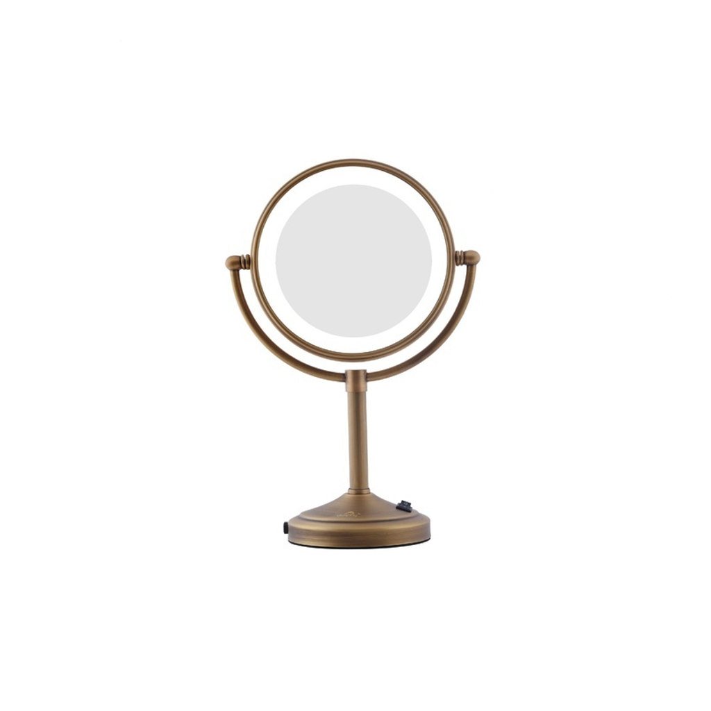 Dolphy Dual Side 5x LED Tabletop Mirror Copper DMMR0025