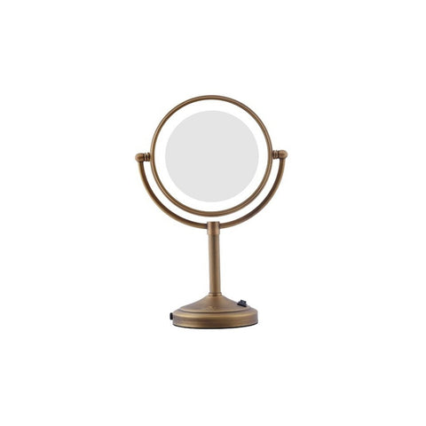 Dolphy Dual Side 5x LED Tabletop Mirror Copper DMMR0025 