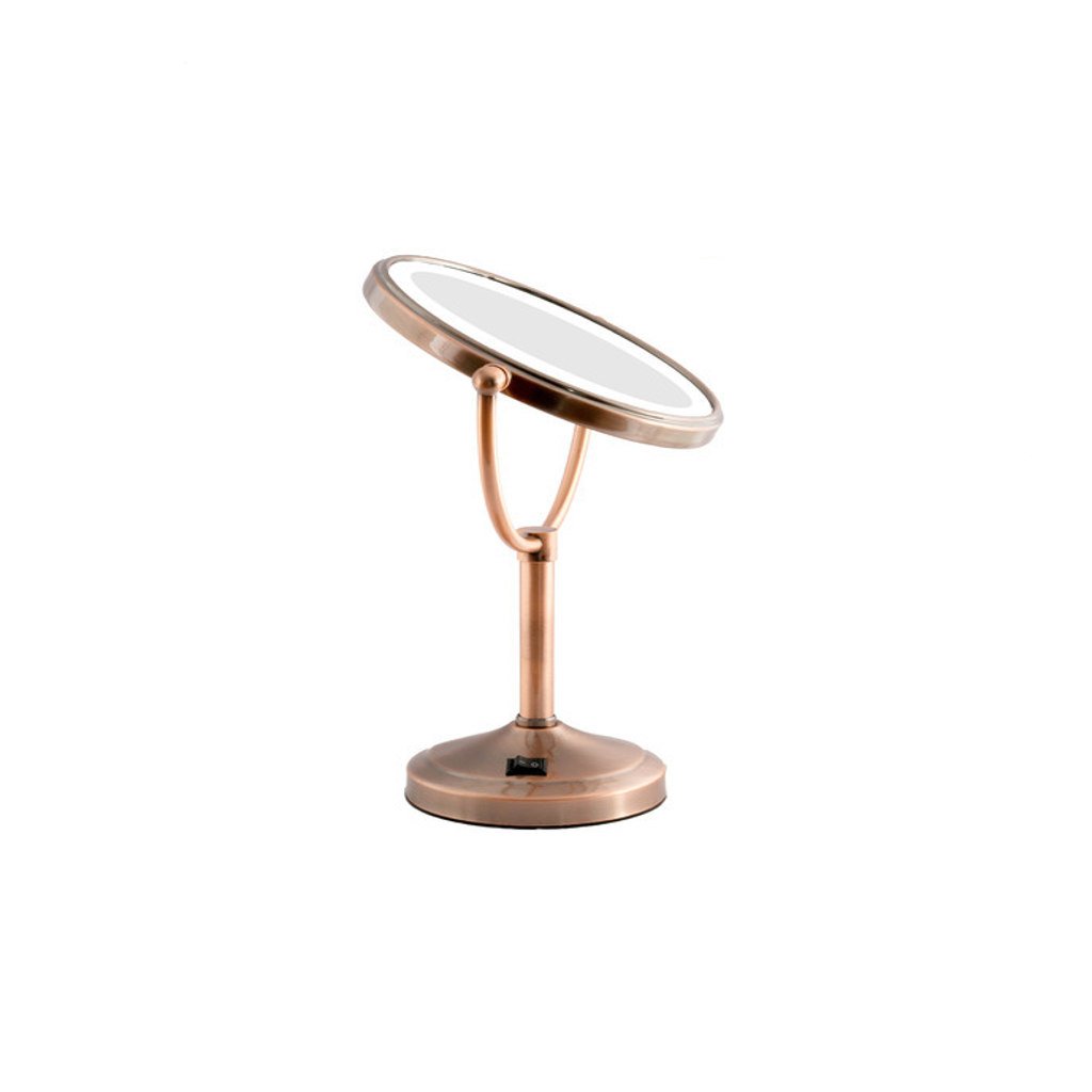 Dolphy Table Top Dual Side 5x LED Magnifying Mirror Bronze DMMR0027