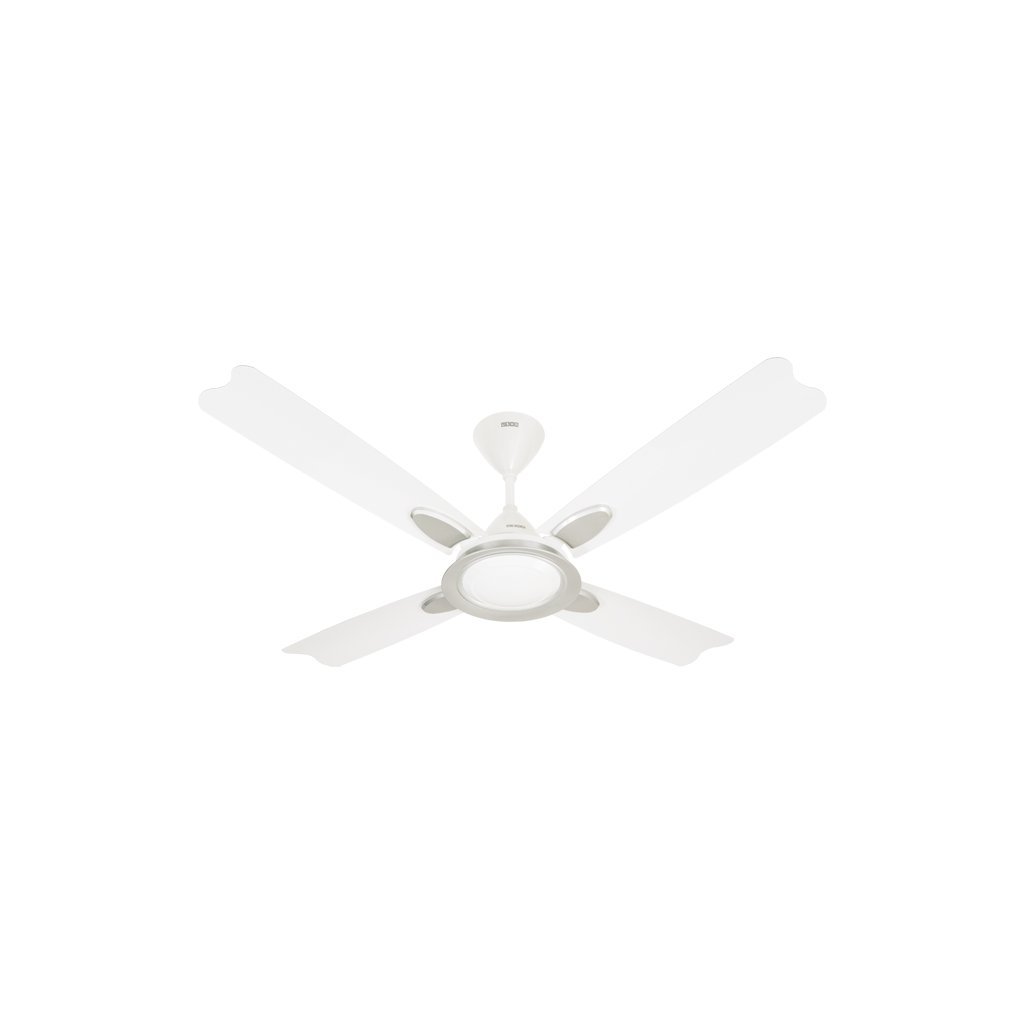 Usha Bloom Dahlia Ceiling Fan Sparkle White & Silver 1300mm