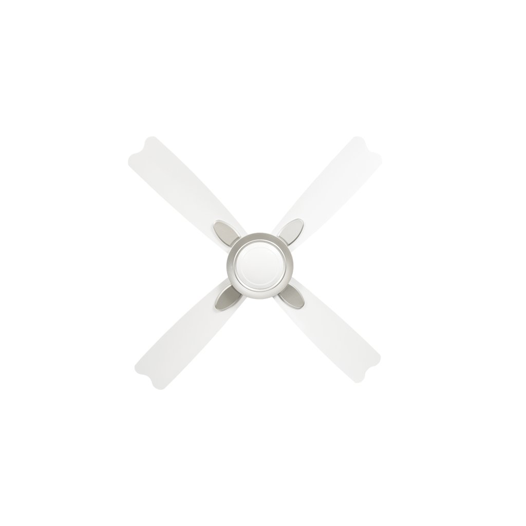 Usha Bloom Dahlia Ceiling Fan Sparkle White & Silver 1300mm