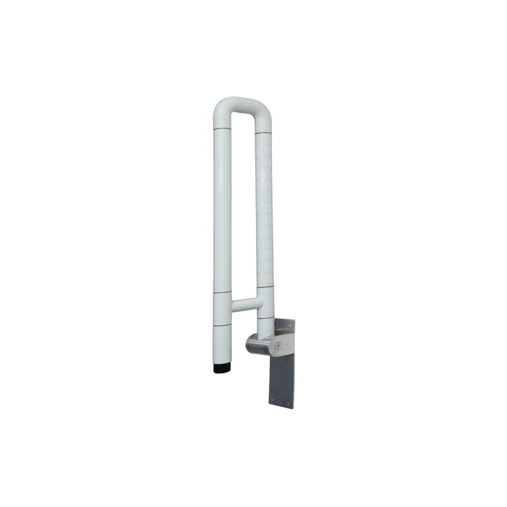 Dolphy 304 SS Tube Coated With Nylon Foldable WC Handicap Grab Bar DHGB0002
