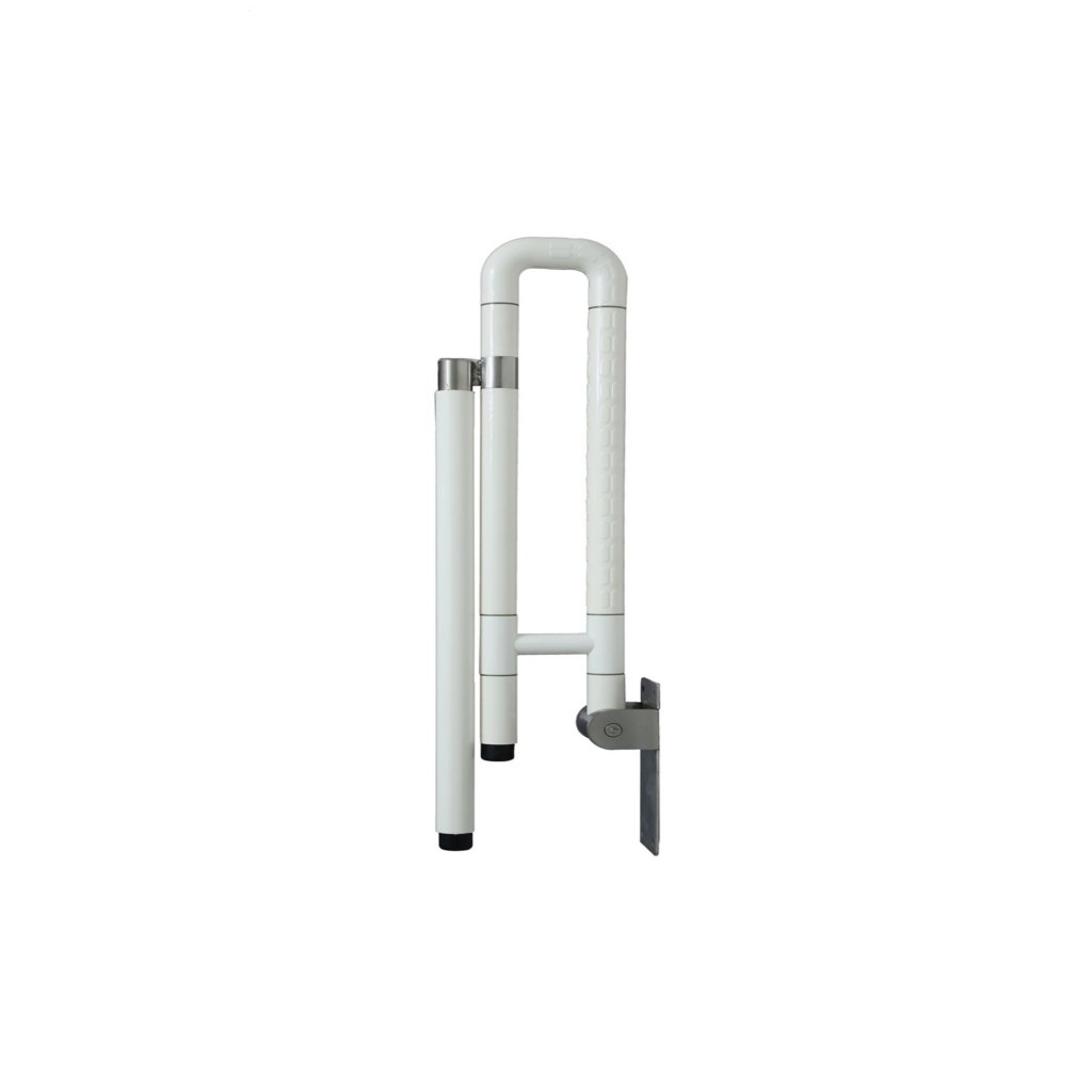Dolphy 304 SS Tube Coated With Nylon Foldable WC Handicap Grab Bar DHGB0005